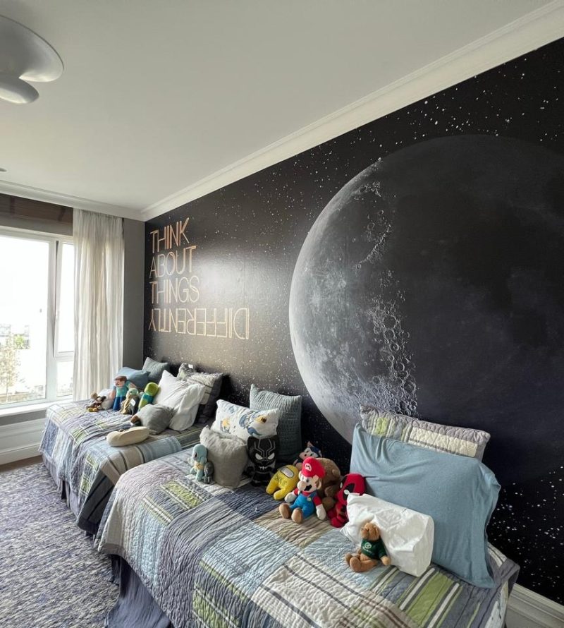 Space Wall Kids Bedroom